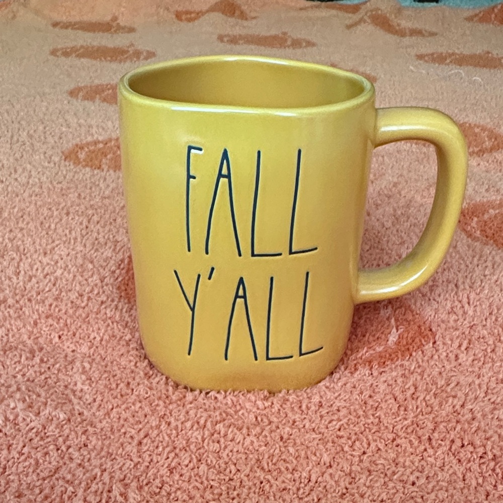 Rae Dunn Yellow/Orange 'Fall Y'all' Mug